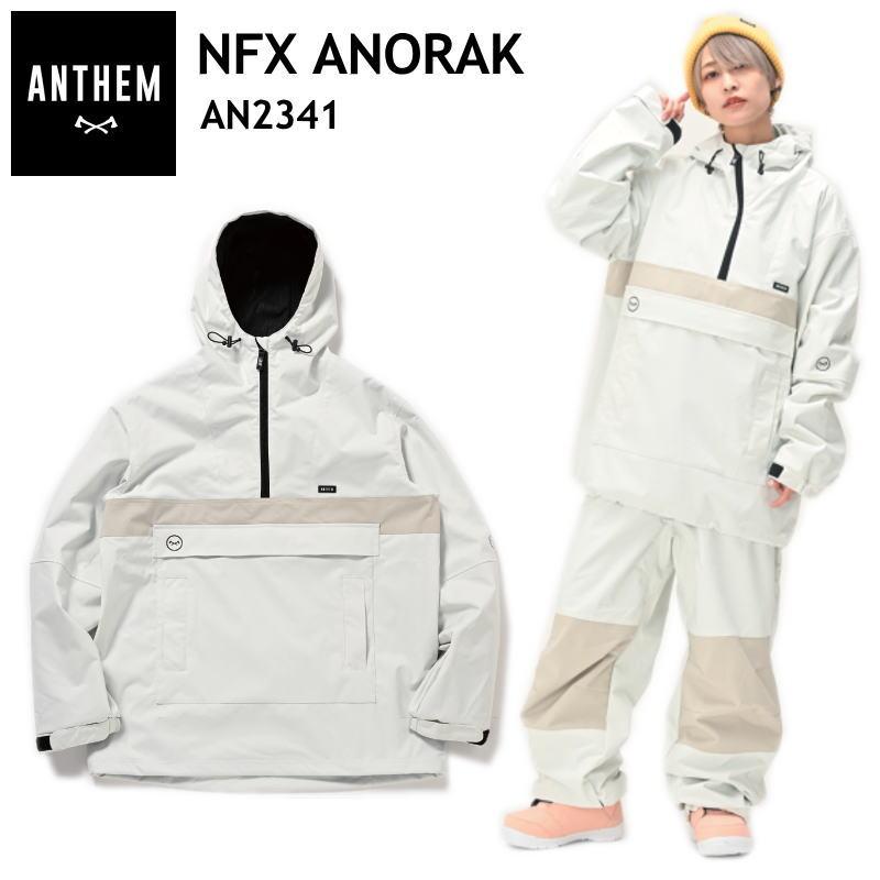 ボアアノラック/WHITE ○ 23-24 ANTHEM NFX ANORAK JACKET OFF WHITE AN2341 アンセム スノボ