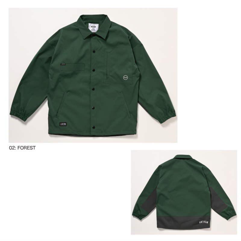 ○ 23-24 ANTHEM WIDE COACH JACKET FOREST AN2344 アンセム スノボ