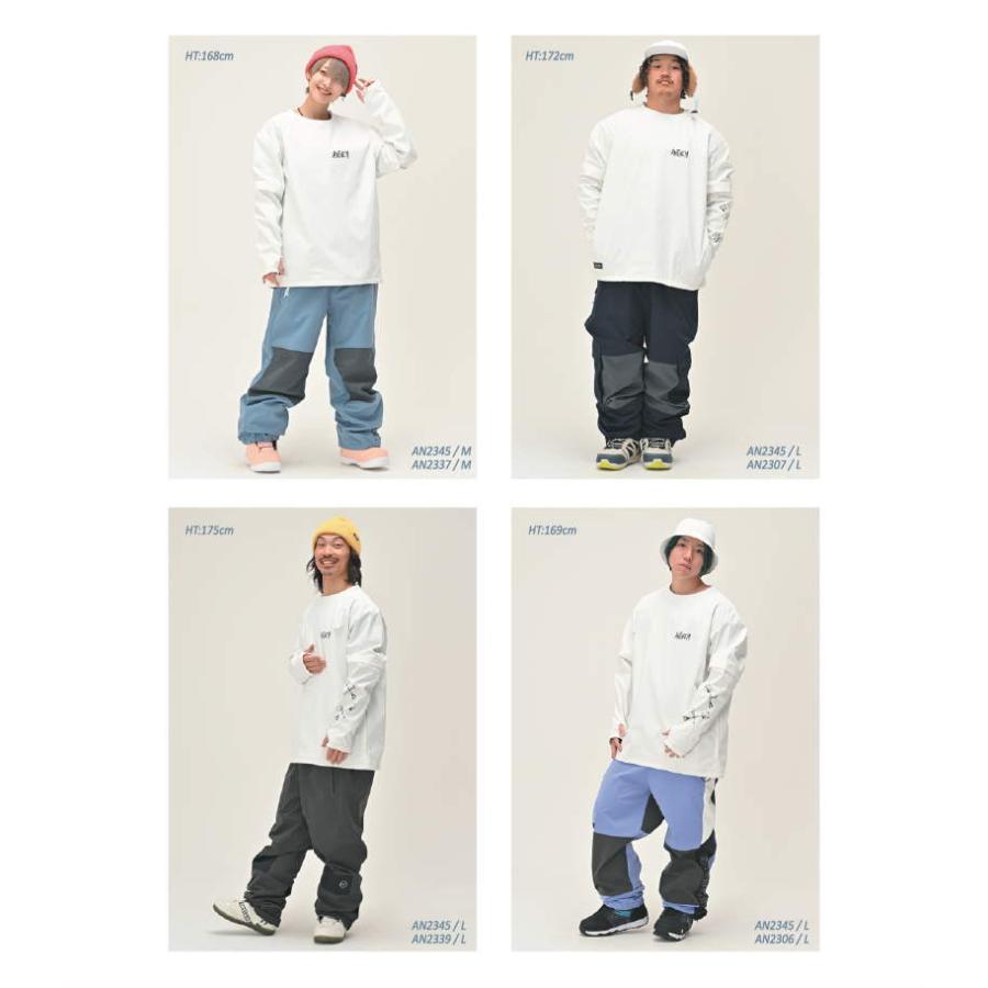 新品　ANTHEM スノボウェア グレー・ホワイト 早期購入/店頭受取対象外】ANTHEM アンセム スノーボード ウェア