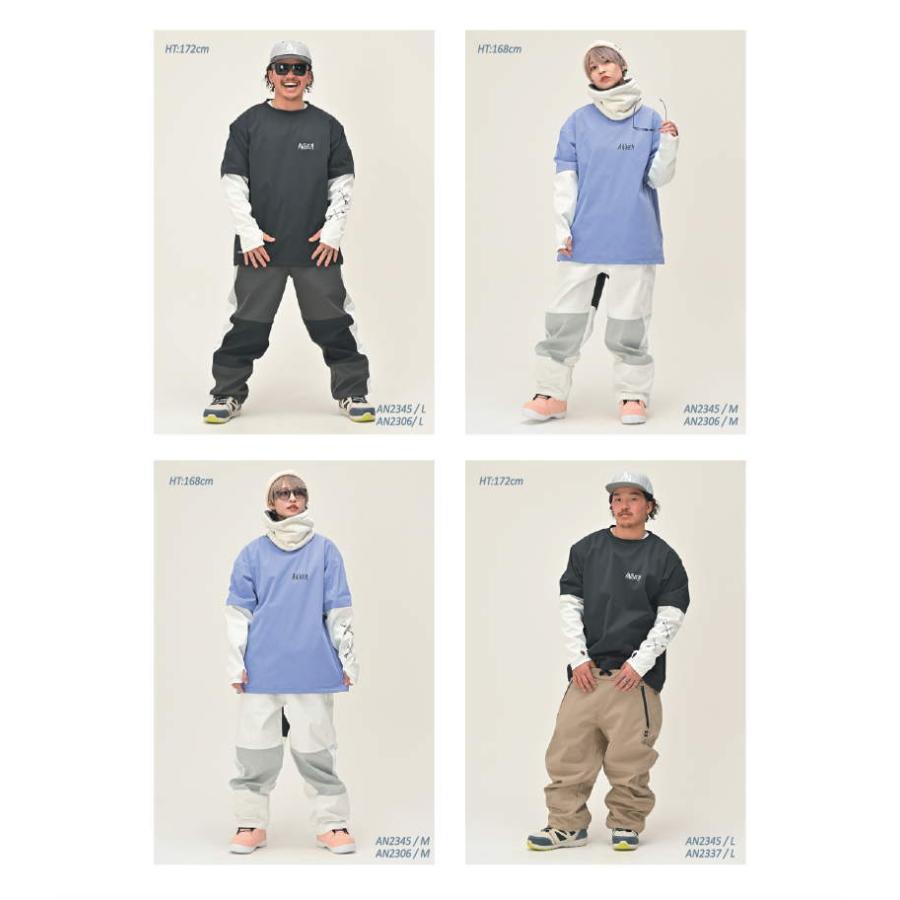 ○ 23-24 ANTHEM LAYERD CREW OFF WHITE AN2345 アンセム スノボウェア