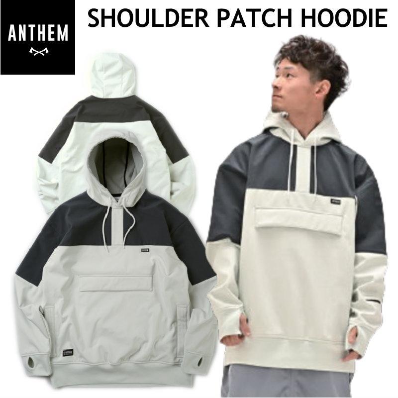◎ 24-25 ANTHEM SHOULDER PATCH HOODIE OFF WHITE AN2405 アンセム