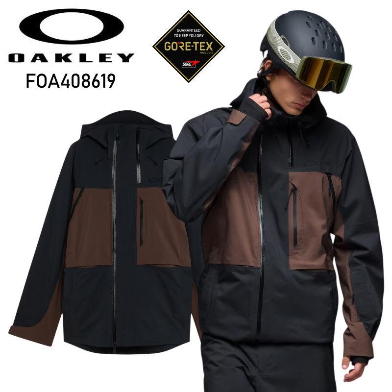 ☆ 26-27 OAKLEY BALDFACE GORE-TEX JACKET DGRAPHITE DARK UMBER オークリー スノボウェア メンズ ジャケット ゴアテックス JKT | OAKLEY