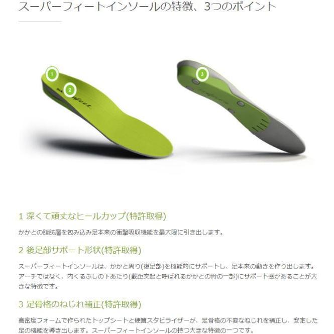 ■Super Feet/Green 驚異のインソール スーパーフィート リハビリ、アウトドア、スキー、ランニングなどの各種スポーツから通勤用のインソールまで使える！ |  | 03