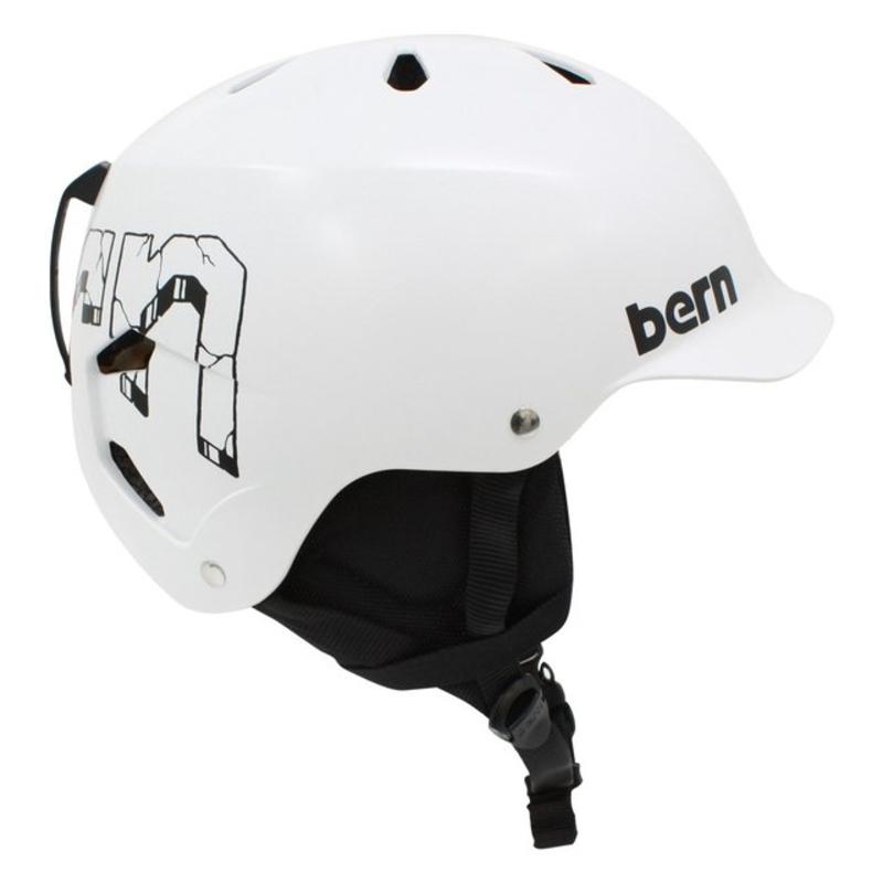 大人も着やすいシンプルファッション Bern Winter Team Watts バーン ヘルメット Esow White ワッツ スキー スノーボード スケートボード 自転車 ジャパンフィット プロテクター 日本正規品 Wantannas Go Id