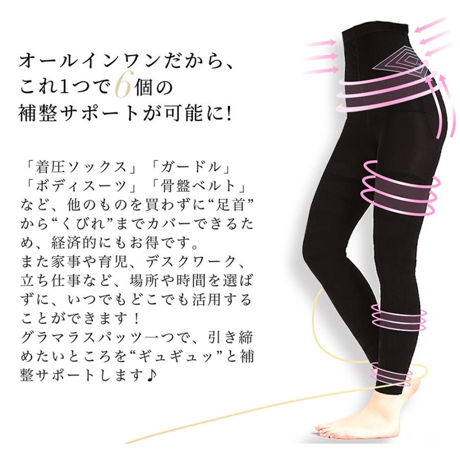 GLAMOROUS SERIES 着圧レギンス 旧タイプ 着圧スパッツ 3着 GLAMOROUS SERIES 着圧レギンス 旧タイプ 着圧スパッツ 3着