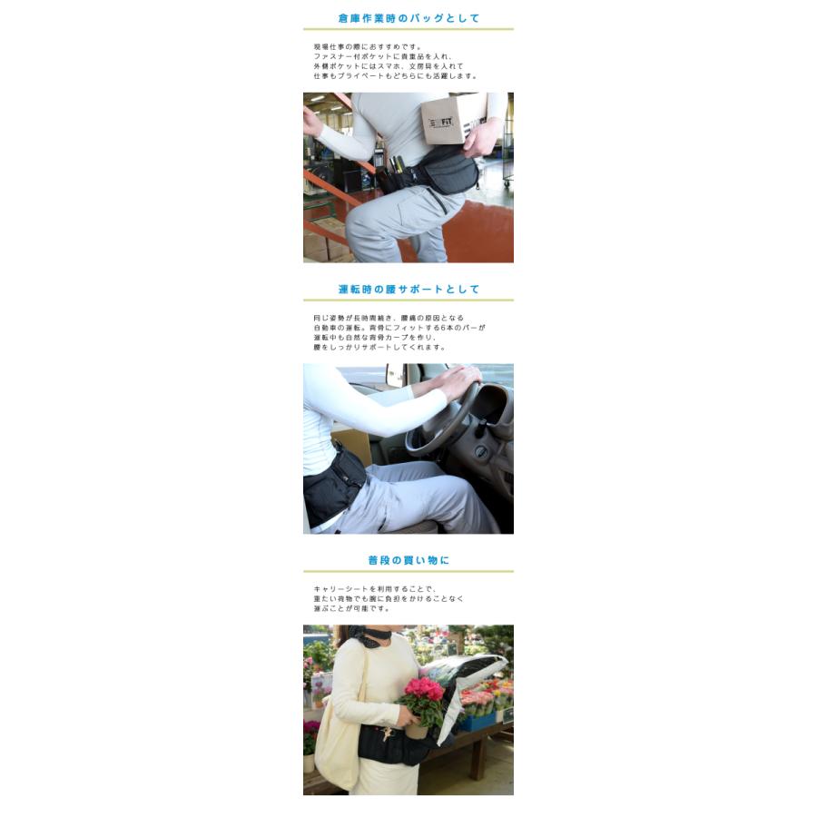 3WAYFIT（スリーウェイフィット）ワーキングサポーター サポーター PLUSONE　プラスワン オーミヤ 腰 腰痛 対策 予防 サポーター アシスト ウェア 作業の画像