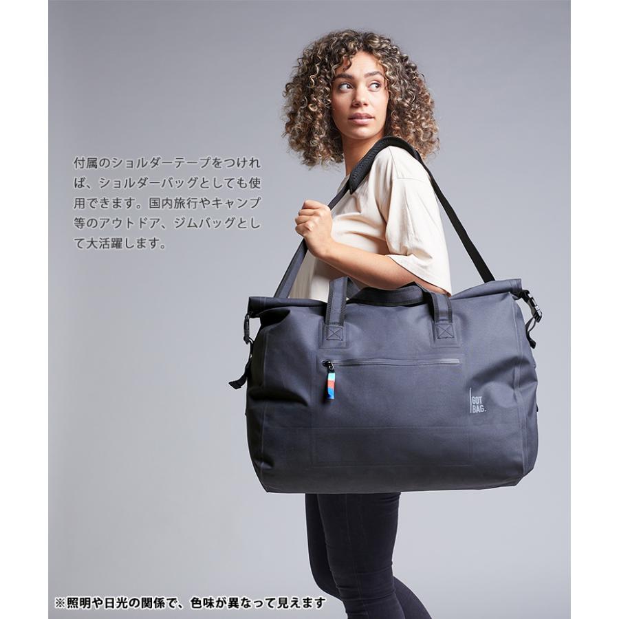 SDGs ロールトップ ボストンバッグ 海洋廃棄プラスチックを回収し