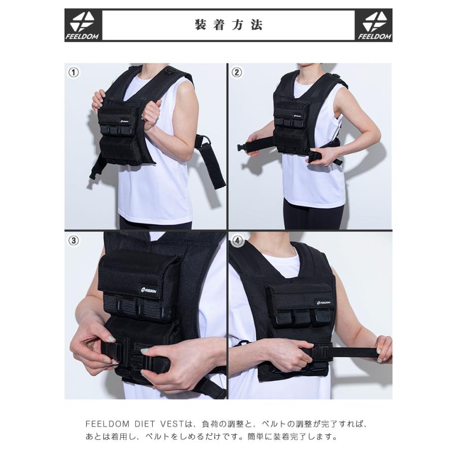 FEELDOM ダイエットベスト ウエイトベスト トレーニング FEELDOM DIET VEST フィールダム ダイエットベスト オモリ おもり 重り