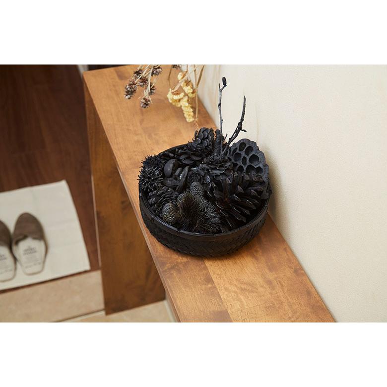 松笠細工 シダーローズ 花籠 取っ手付き 木の実クラフト バスケット オブジェ 松笠細工 シダーローズ 花籠 取っ手付き 木の実クラフト バスケット