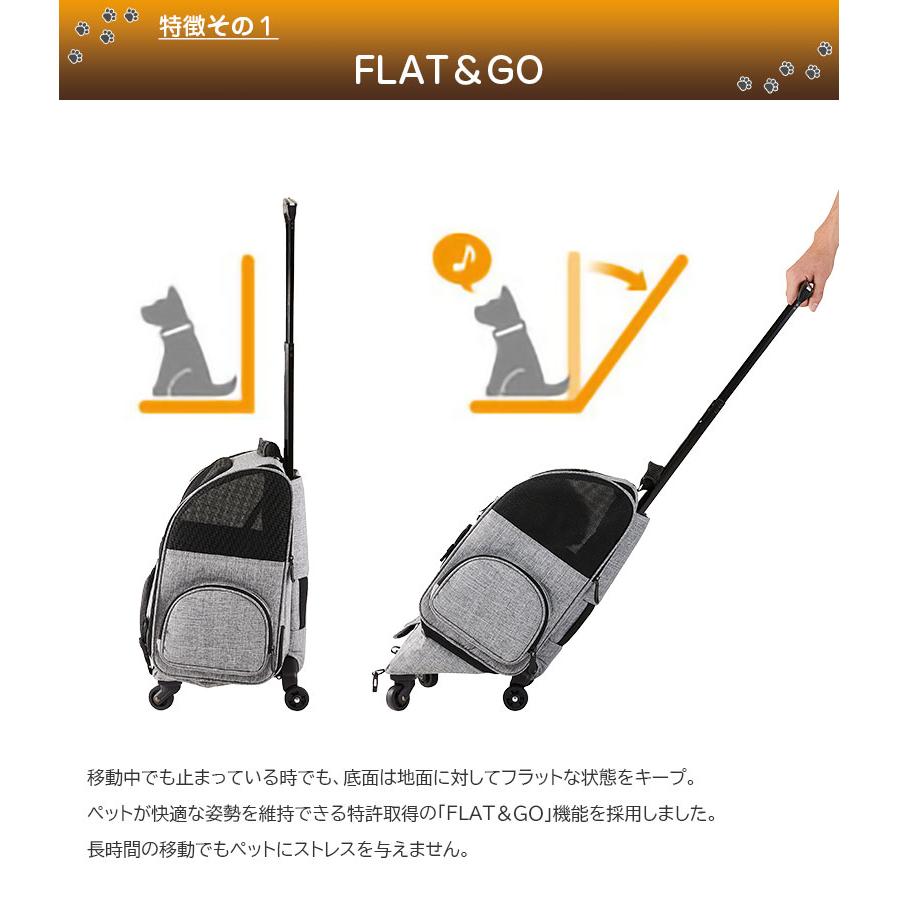 AIRBUGGY FITT  エアバギーフィット フラットアンドゴー 犬 猫 移動用ローラー付きキャリー キャット ドッグ カート ペットキャリー エアバギー｜offer1999｜03