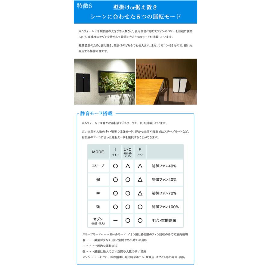 COMFORLD カムフォールド 空気清浄機 オゾン発生器 壁掛け 花粉症 対策