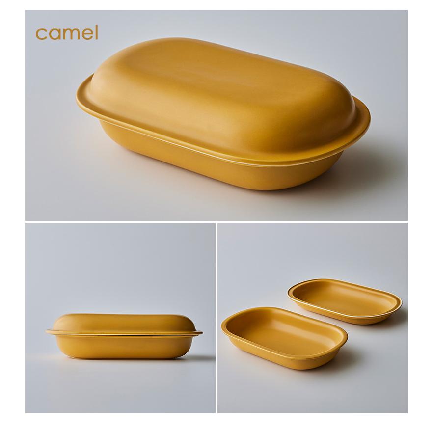 レンジスター　large キャメル レンジスター RANGESTAR large 萬古焼 無水調理器具 電子レンジ