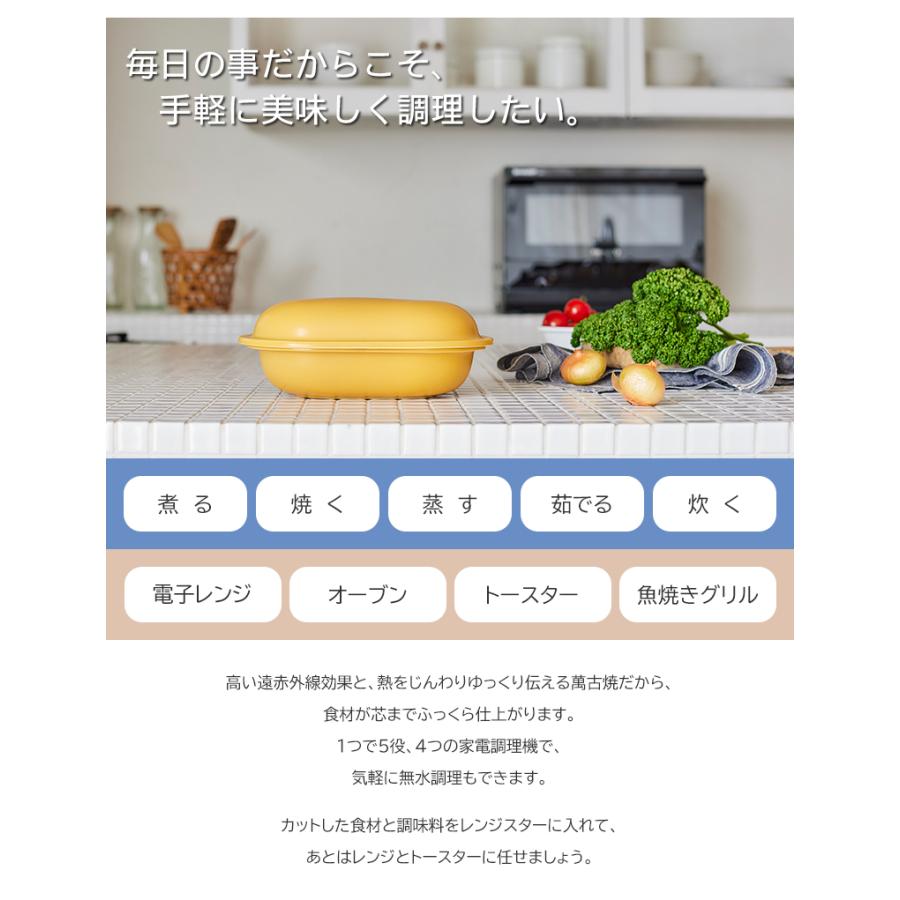 レンジスター RANGESTAR large 萬古焼 無水調理器具 電子レンジ