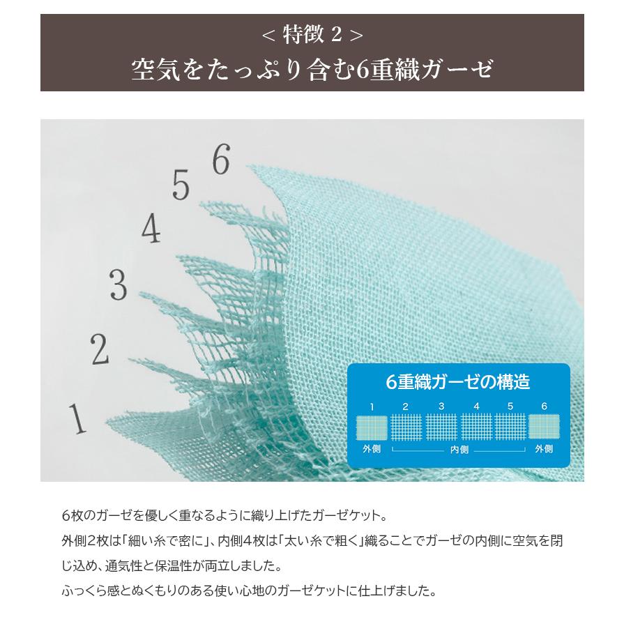 cumuco 6重ガーゼケット クムコ 6重ガーゼ ロングケット 140