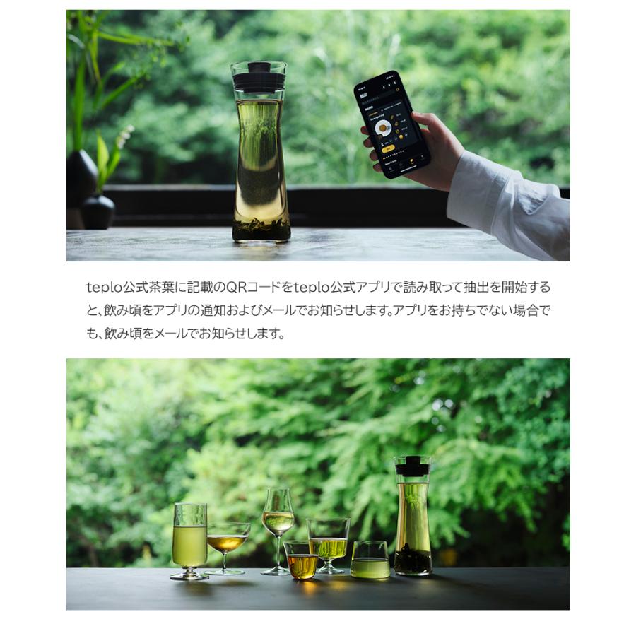teplo テプロ cold brew carafe コールドブリューカラフェ セット 水出し カラフェ 500ml 冷茶 お茶 IoT 美味しい アプリ連動 お茶入れの画像