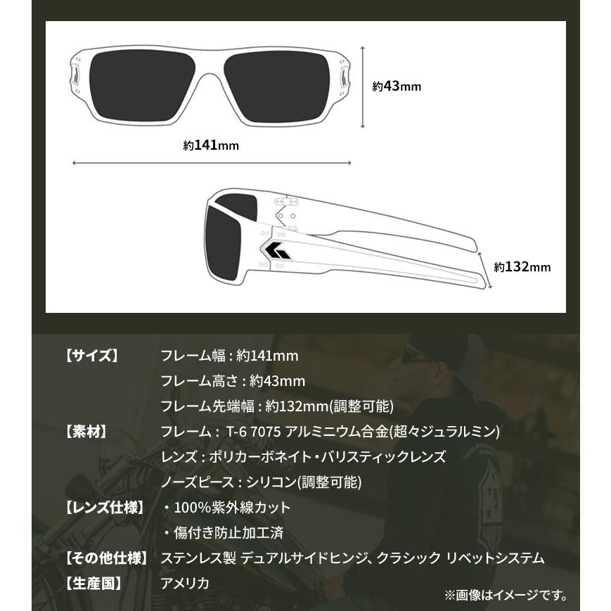 GATORZ SPECTER ゲイターズ セラコート ブラック x スモーク偏光レンズ