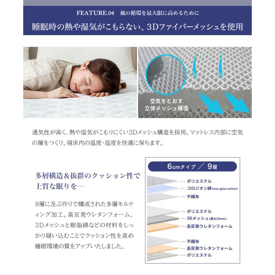 空気循環マットレス テコリア 寒い冬は温風で暖かく快適な睡眠環境に。 進化系・多機能マットレス TECOREA テコリア シングル_7