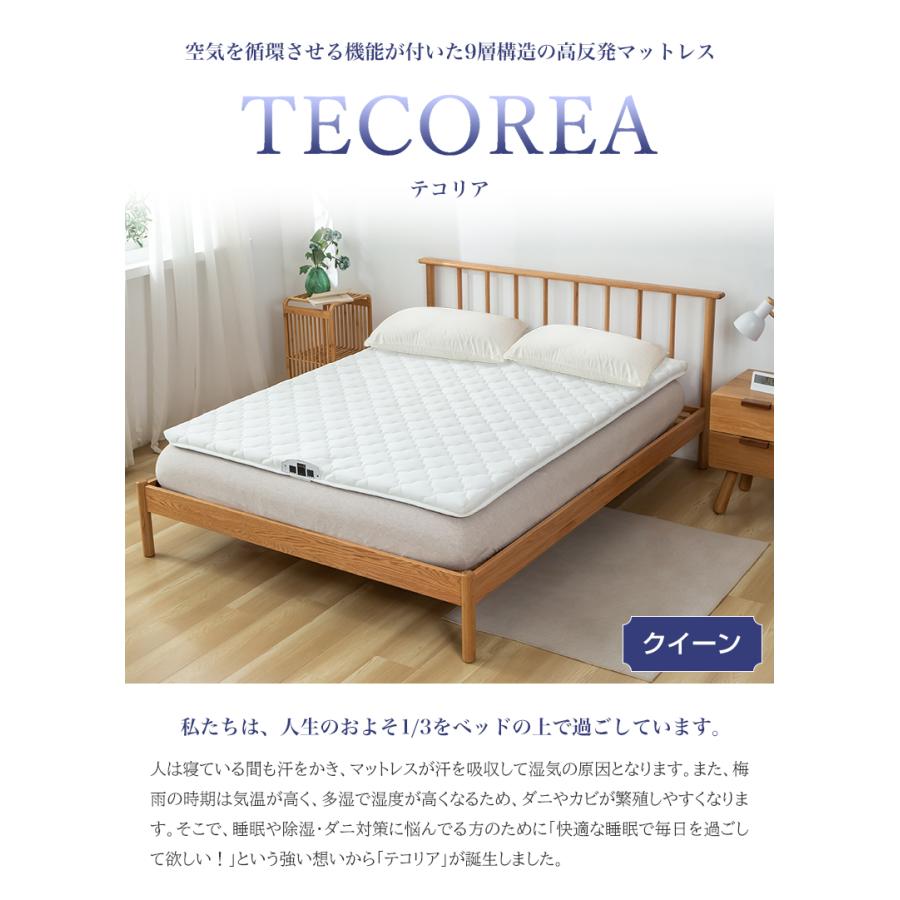 【新品】【定価70%OFF】空気循環マットレス テコリア クイーン 新品】【定価70%OFF】空気循環マットレス テコリア クイーン