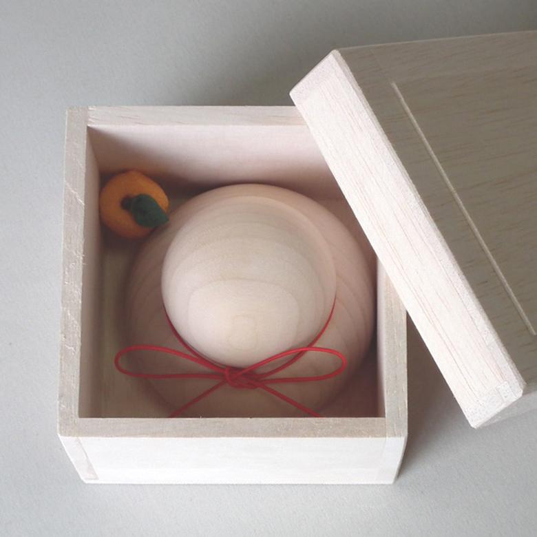 天然木の鏡餅 木製 鏡餅 白木塗 ぬりもの静寛 jokan 守田漆器 山中漆器