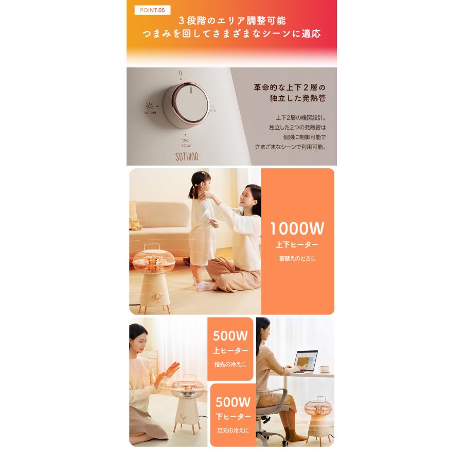 園幾 SOTHING 小太陽暖房機 ソーシング 1000W 遠赤外線ヒーター