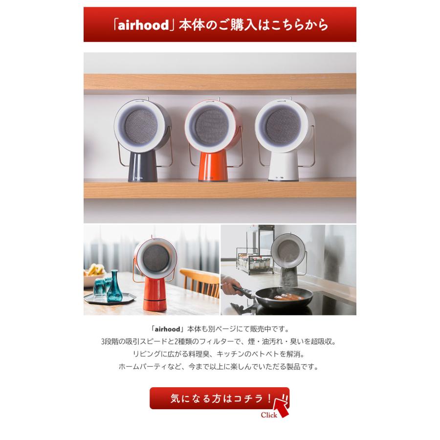 Airhood エアフード 専用オプション 炭フィルター 5枚入り 卓上レンジ