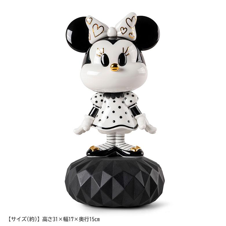 LLADRO ミニーマウス (Black & White) リヤドロ フィギュア ミッキー