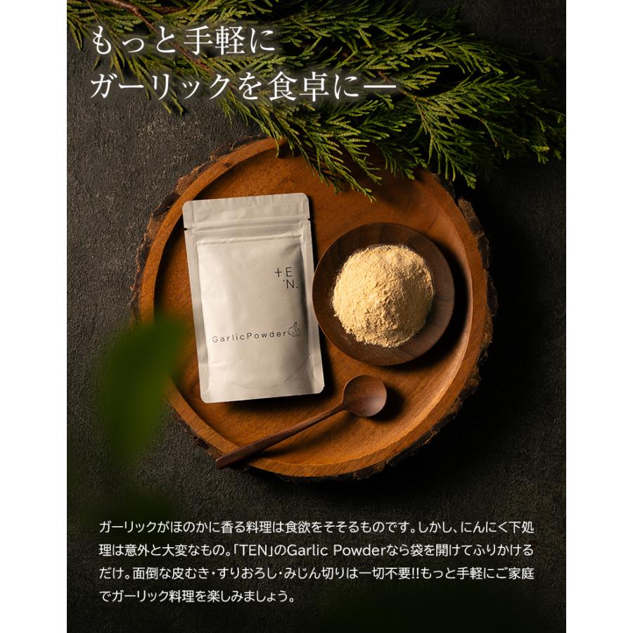 TEN 国産にんにくパウダー50g ガーリックパウダー にんにく100％ 粉状