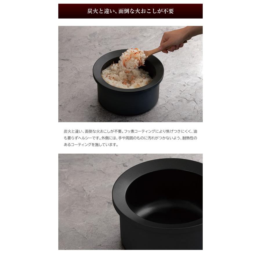 Sumi Fuka Nabe スミフカナベ 炭深鍋 炊飯鍋 深鍋 炭鍋 ご飯釜 炊飯釜