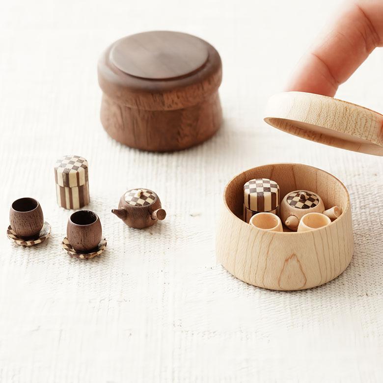 専用　リメイク✿ オーダー　和小物　5点セット 豆和茶器 手神 極小ティーセット 茶器 コップ ティーポット 小さい