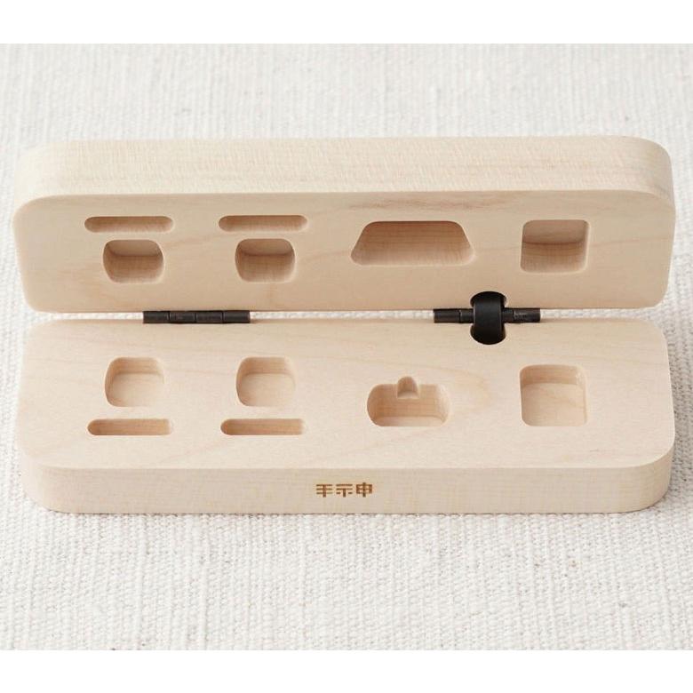 豆洋茶器 豆和茶器 台箱 木箱 手神 極小ティーセット 茶器 コップ ティーポット 小さい 極小 ミニチュア かわいい おしゃれ 寄木 木製 寄木細工 インテリア 雑貨_4