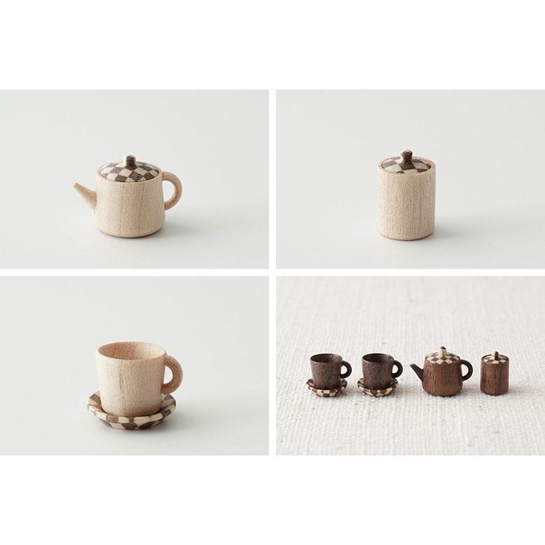 豆洋茶器 豆和茶器 台箱 木箱 手神 極小ティーセット 茶器 コップ