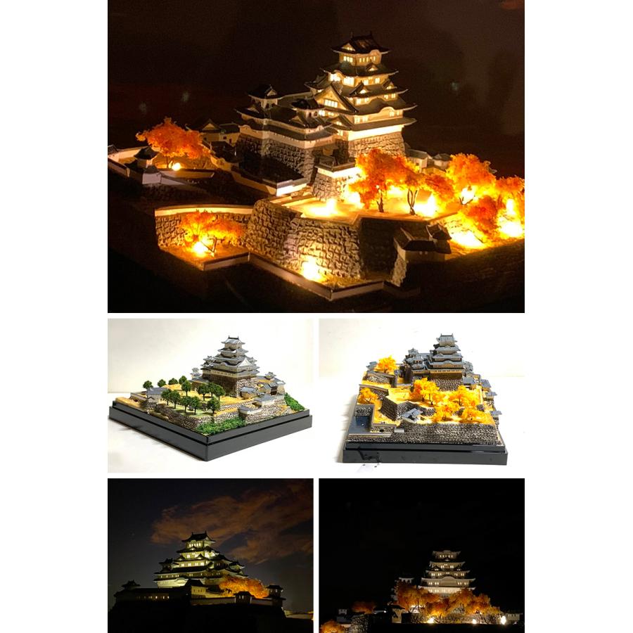 姫路城 ジオラマ模型 当店限定オリジナル 完成品 お城 模型 ライト