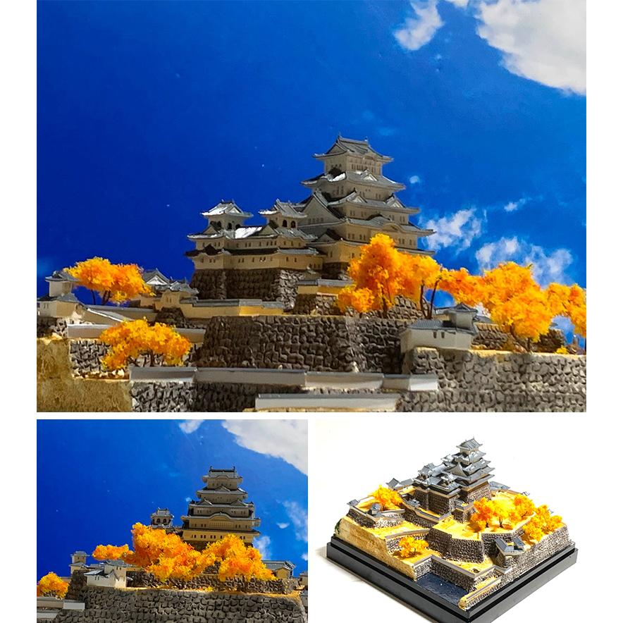 姫路城 ジオラマ模型 当店限定オリジナル 完成品 お城 模型 ライト
