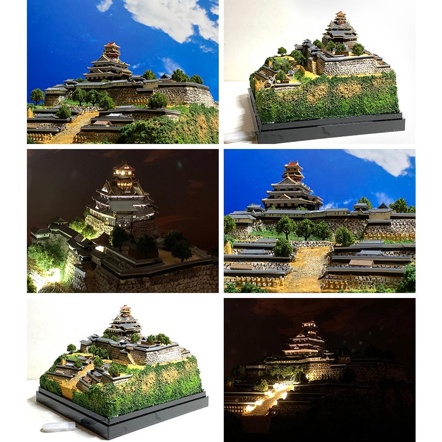 安土城 ジオラマ模型 当店限定オリジナル 完成品 お城 模型 ライト