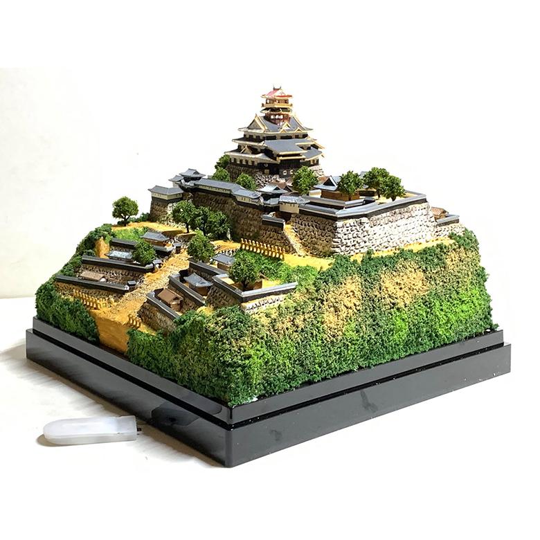 安土城 ジオラマ模型 当店限定オリジナル 完成品 お城 模型 ライト 