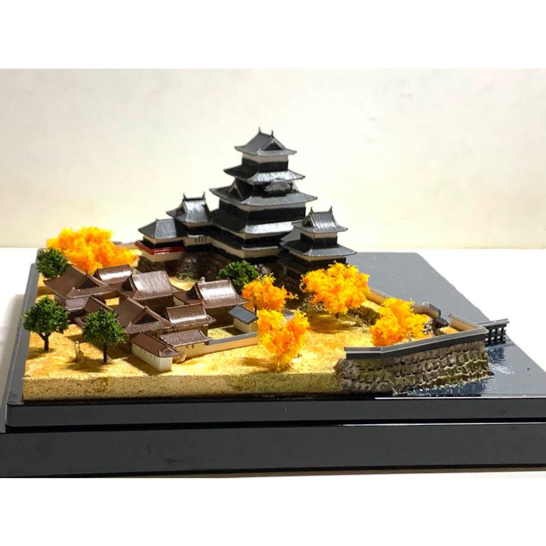 松本城 ジオラマ模型 当店限定オリジナル 完成品 お城 模型 ライト