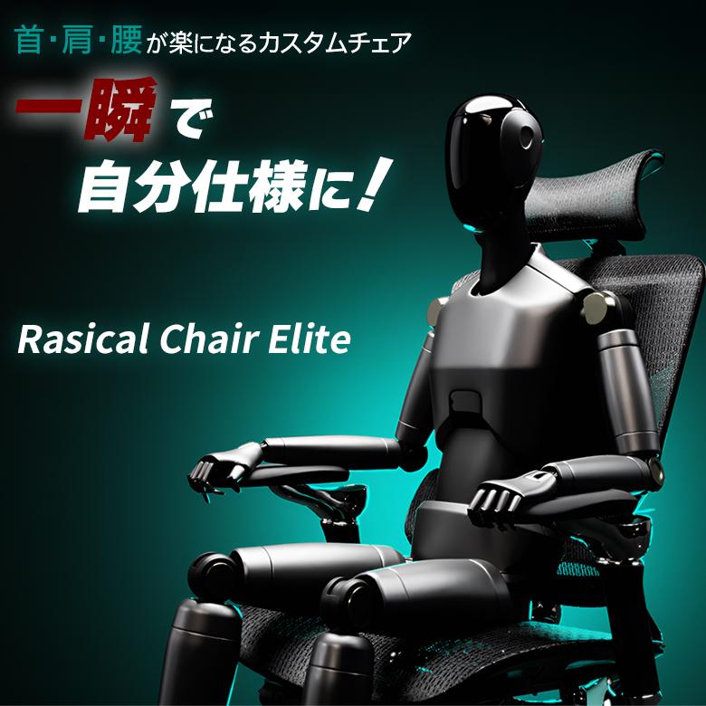 Rasical Chair Elite ラシカルチェア エリート ブラック カスタムチェア 自分仕様 ワークチェア オフィスチェア デスクチェア パソコンチェア PCチェア おしゃれ | 