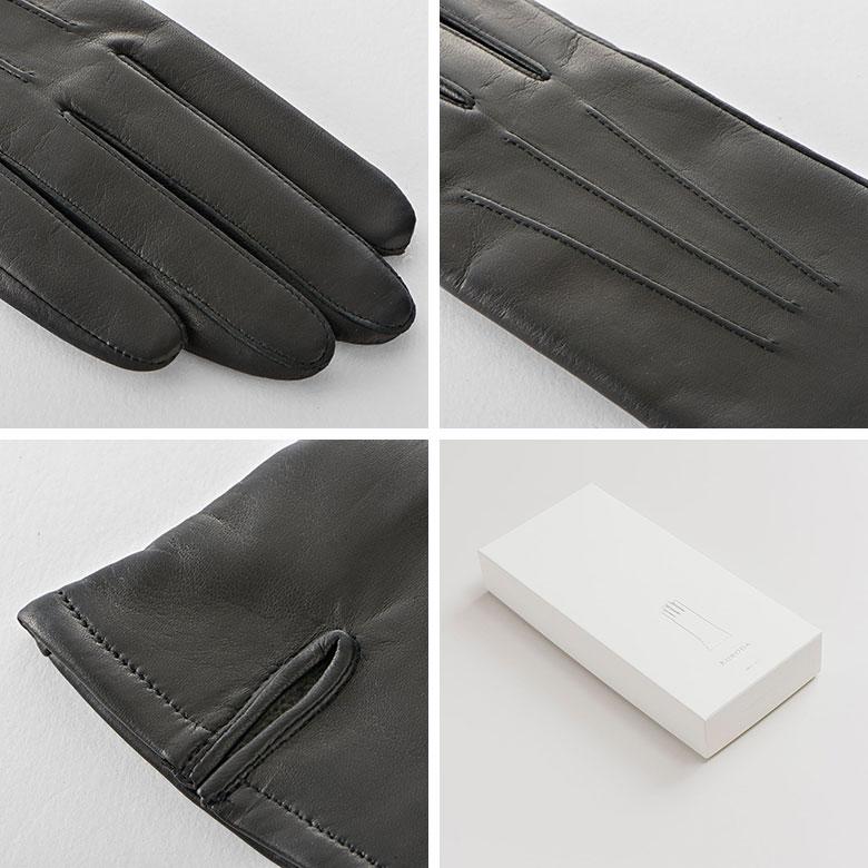 KURODA カシミヤ100％ 手袋 レディース 専用BOX付き グローブ インナー