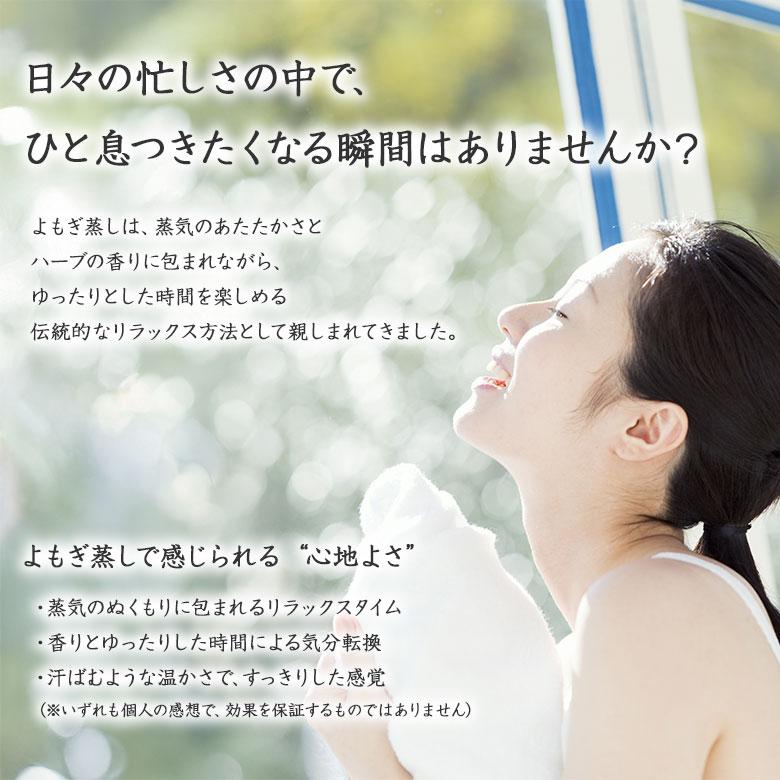 YOMOGI HERBAL よもぎハーバル ホームケアセット 日本製 スターターセット フルセット ハーブ蒸し 生薬 よもぎ ヨモギ 自宅 家庭用 スチームサウナ 送料無料の画像