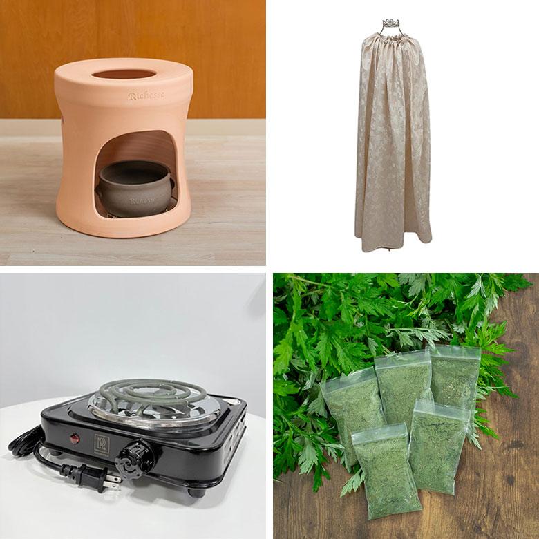 Richesse 黄土よもぎ蒸しフルセット スターターセット フルセット