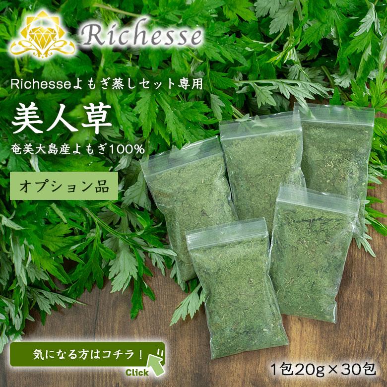 Richesse 黄土よもぎ蒸しフルセット スターターセット フルセット