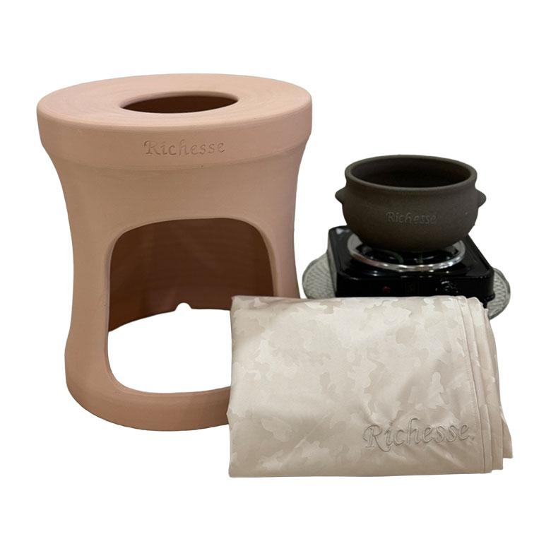 Richesse 黄土よもぎ蒸しフルセット スターターセット フルセット