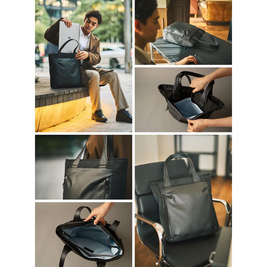 BROSKI AND SUPPLY En Noble トートバッグ 手提げ 16インチPC対応 縦型