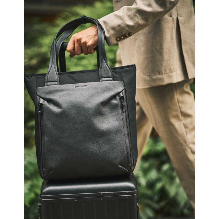 BROSKI AND SUPPLY En Noble トートバッグ 手提げ 16インチPC対応 縦型