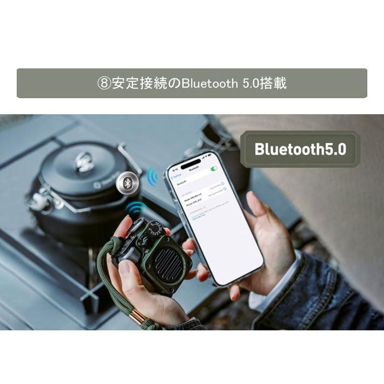 MUZEN Wild Mini 第3世代 Gen3 Bluetoothスピーカー FMラジオ モバイル