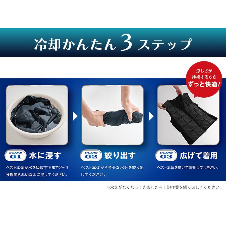 気化熱式 冷却ベスト 冷却クールベスト 水冷ベスト 男女兼用 空調 服