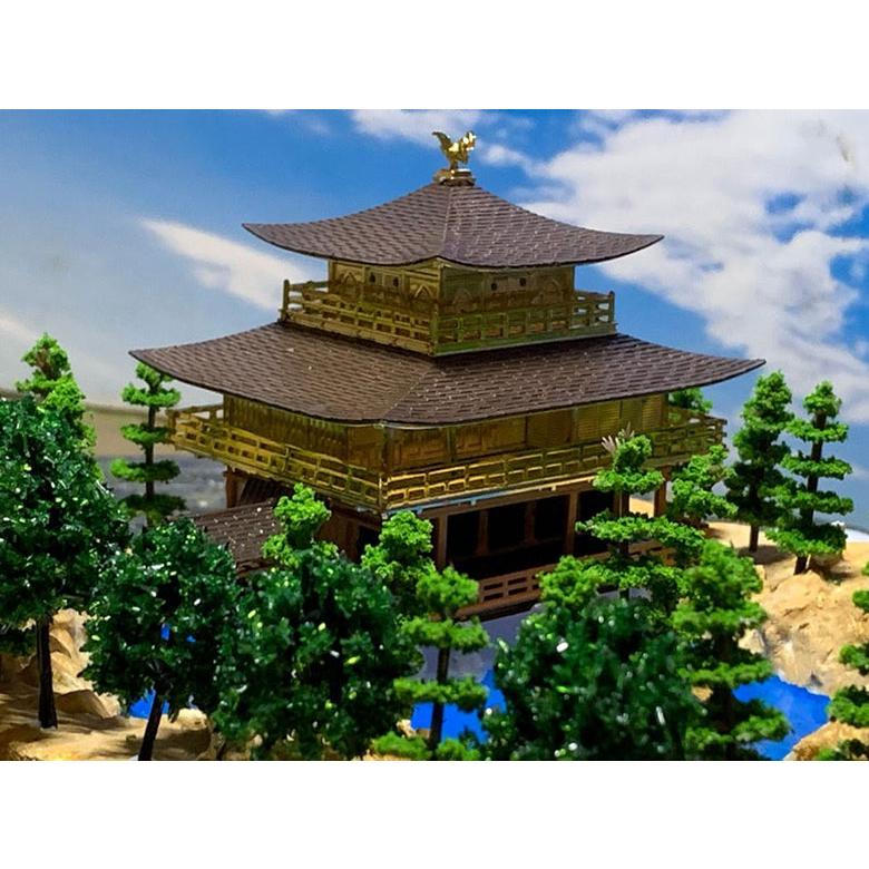 金閣寺 ジオラマ模型 当店限定オリジナル 完成品 鹿苑寺金閣 模型