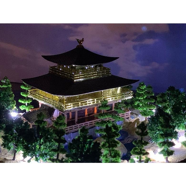 金閣寺 ジオラマ模型 当店限定オリジナル 完成品 鹿苑寺金閣 模型