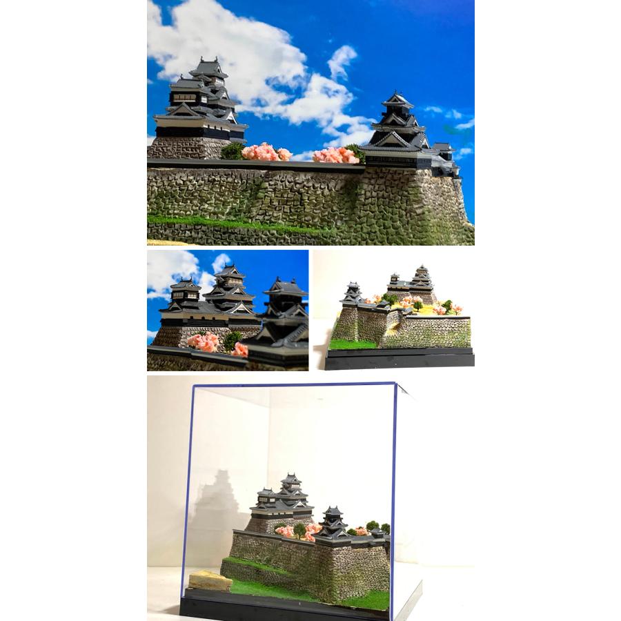 熊本城 ジオラマ模型 当店限定オリジナル 完成品 お城 模型 ライト