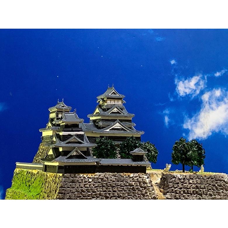 熊本城 ジオラマ模型 当店限定オリジナル 完成品 お城 模型 ライト